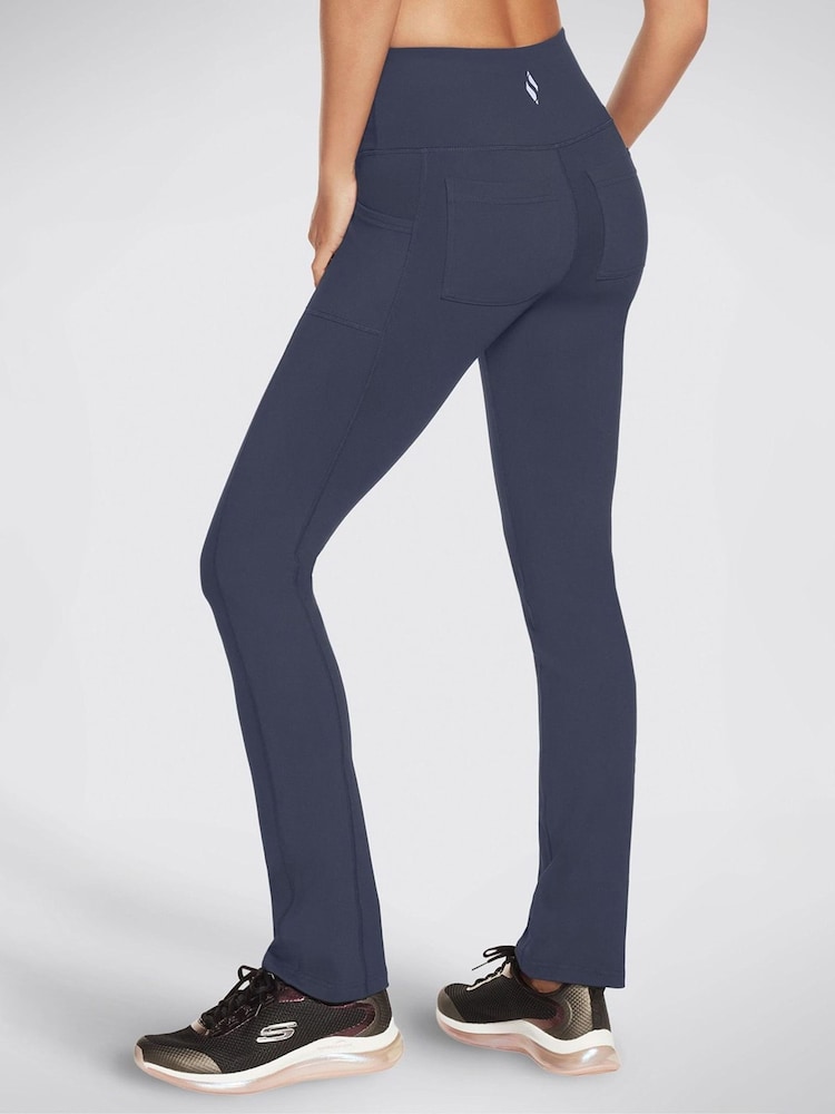 Skechers Blue GO WALK High Waist Joy Joggers - Image 3 of 3