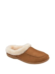 Dunlop Brown Slippers - Image 1 of 4