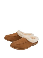 Dunlop Brown Slippers - Image 2 of 4