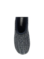 Dunlop Blue Mens Knitted Mules Slippers - Image 4 of 4
