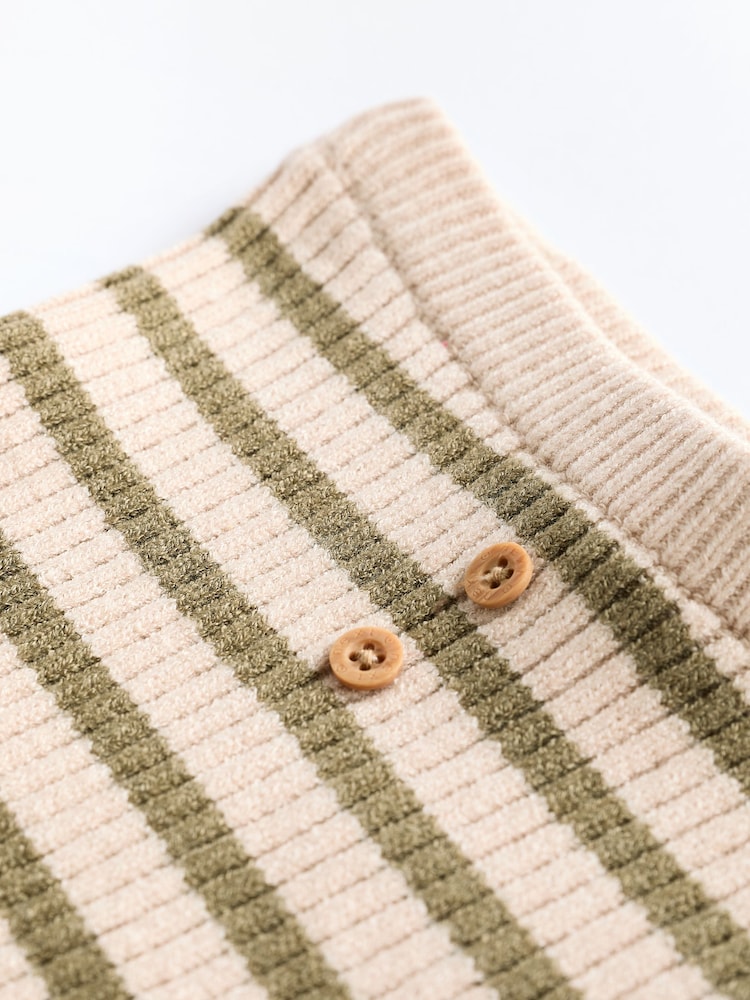 Green Stripe Baby Knitted Rib Top and Leggings Set (0mths-2yrs) - Image 14 of 14