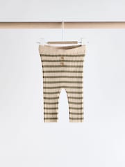 Green Stripe Baby Knitted Rib Top and Leggings Set (0mths-2yrs) - Image 7 of 14