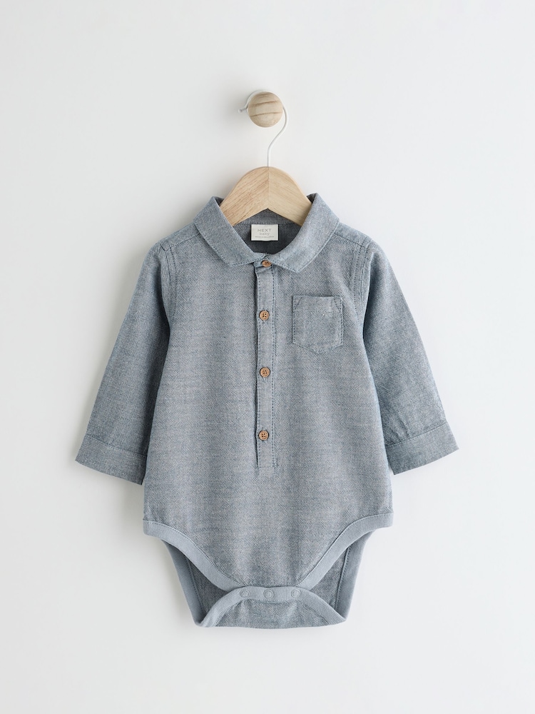 Navy Baby Shirt, Trousers and Braces 3 Piece Set (0mths-2yrs) - Image 3 of 10