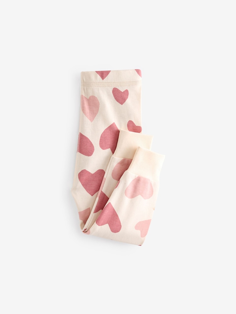 Pink/White 3 Pack 100% Cotton Snuggle Pyjamas (9mths-12yrs) - Image 10 of 12