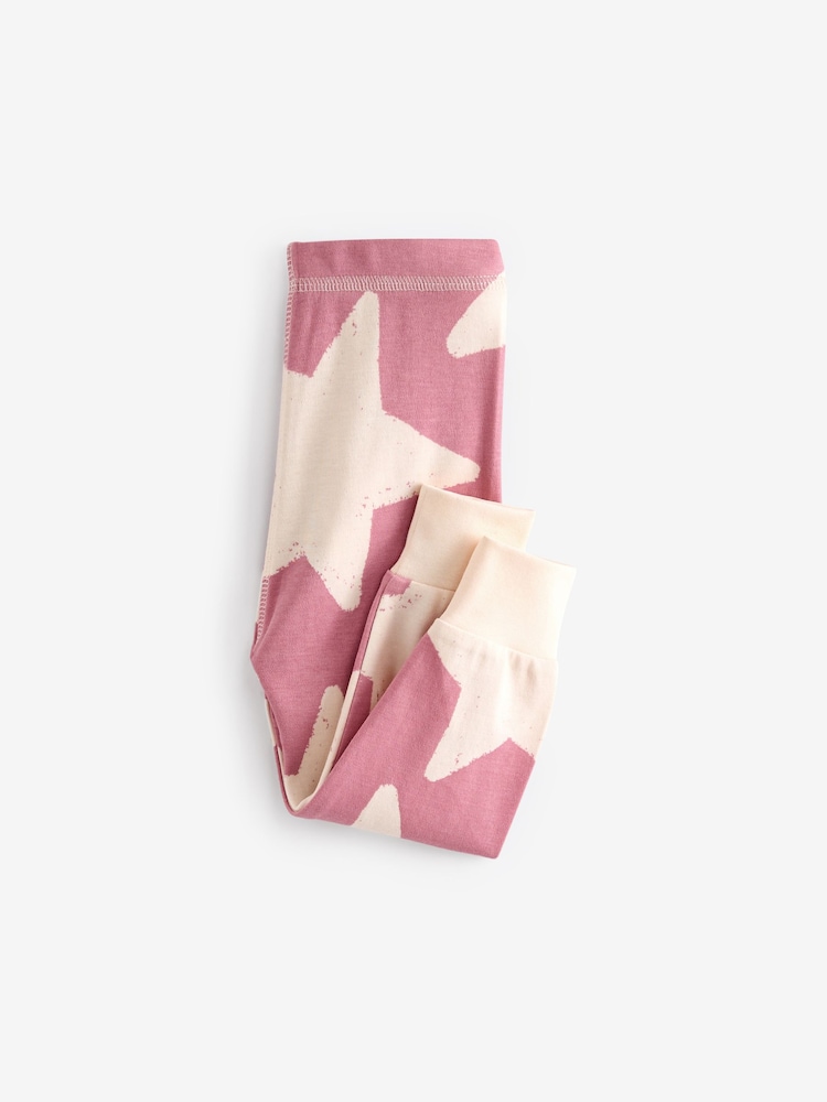 Pink/White 3 Pack 100% Cotton Snuggle Pyjamas (9mths-12yrs) - Image 11 of 12
