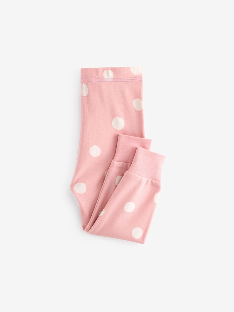 Pink/White 3 Pack 100% Cotton Snuggle Pyjamas (9mths-12yrs) - Image 9 of 12