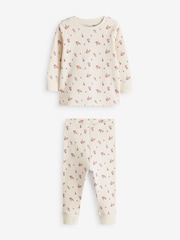 Pink/ White Ditsy Floral Snuggle Pyjamas 3 Pack (9mths-12yrs) - Image 7 of 10