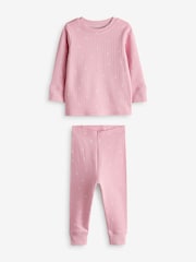 Pink/ White Ditsy Floral Snuggle Pyjamas 3 Pack (9mths-12yrs) - Image 8 of 10