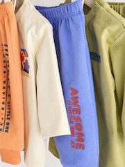 Bright Dino Baby T-Shirts and Joggers 6 Pack - Image 15 of 20