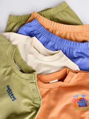 Bright Dino Baby T-Shirts and Joggers 6 Pack - Image 16 of 20