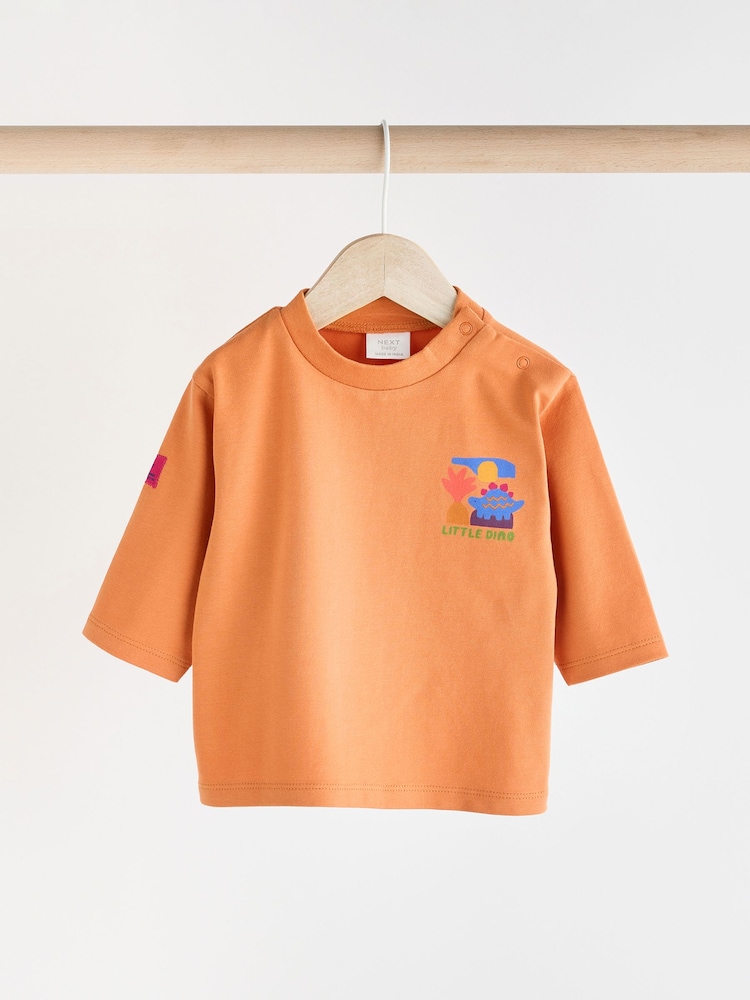 Bright Dino Baby T-Shirts and Joggers 6 Pack - Image 3 of 20