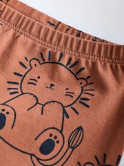 Navy Blue Lion Baby Tops and Leggings 6 Piece Set - Image 15 of 15