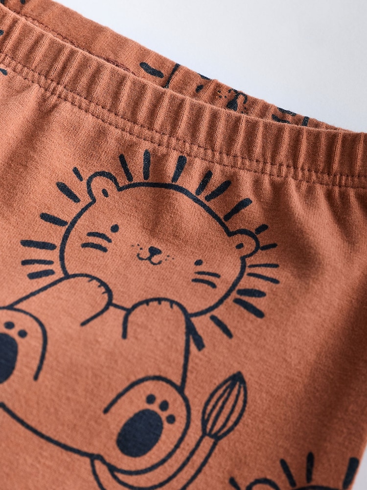 Navy Blue Lion Baby Tops and Leggings 6 Piece Set - Image 15 of 15