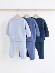 Blue Baby Sweatshirt and Joggers Set 6 Pack - Image 2 of 12