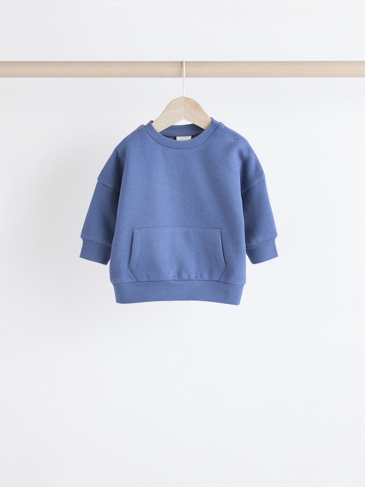 Blue Baby Sweatshirt and Joggers Set 6 Pack - Image 5 of 12