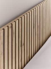 Light Oak Effect Bronx Wooden Hotel Bed Frame with Platform Storage and Bedside Tables - Image 6 of 8