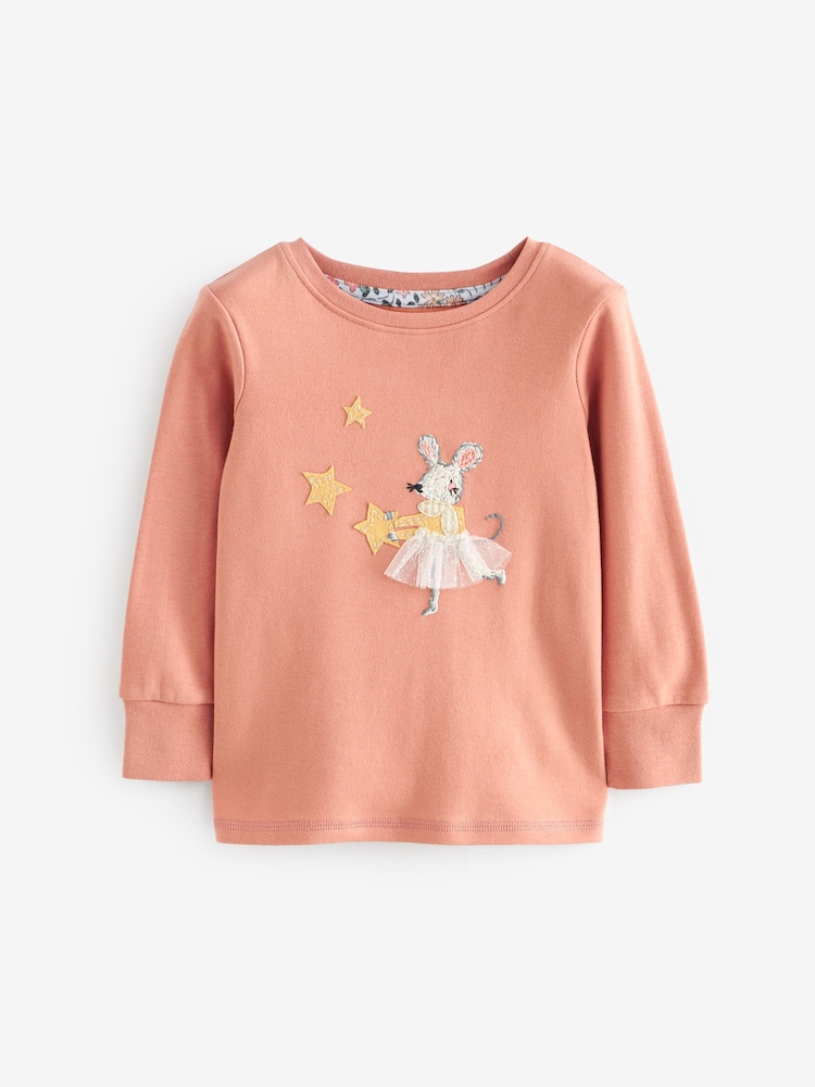Blue/Pink Mouse Long Sleeve Snuggle Pyjamas 3 Pack (9mths-16yrs) - Image 16 of 17