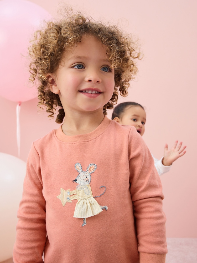 Blue/Pink Mouse Long Sleeve Snuggle Pyjamas 3 Pack (9mths-16yrs) - Image 4 of 17