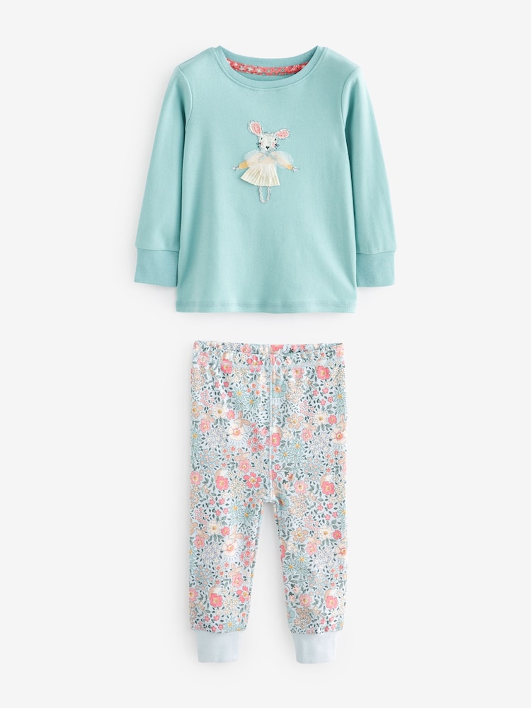 Blue/Pink Mouse Long Sleeve Snuggle Pyjamas 3 Pack (9mths-16yrs) - Image 9 of 17