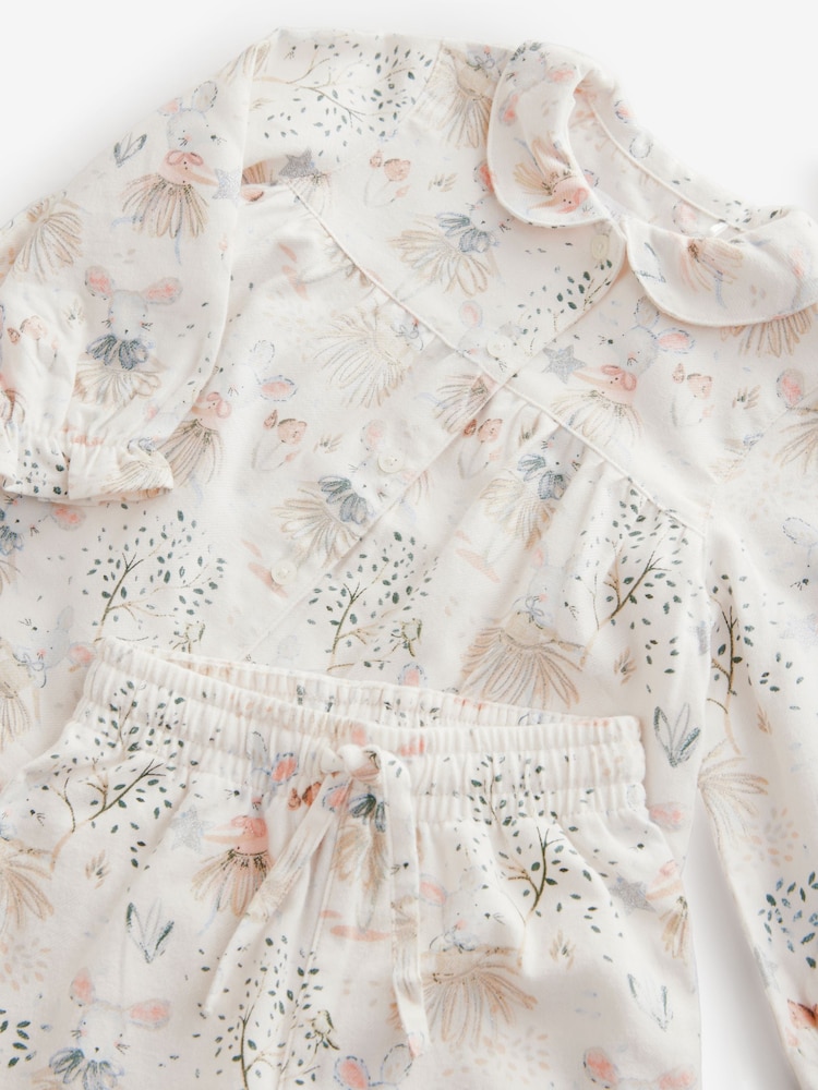 Cream Mouse Fairy Button Through Pyjamas (9mths-10yrs) - Image 7 of 7
