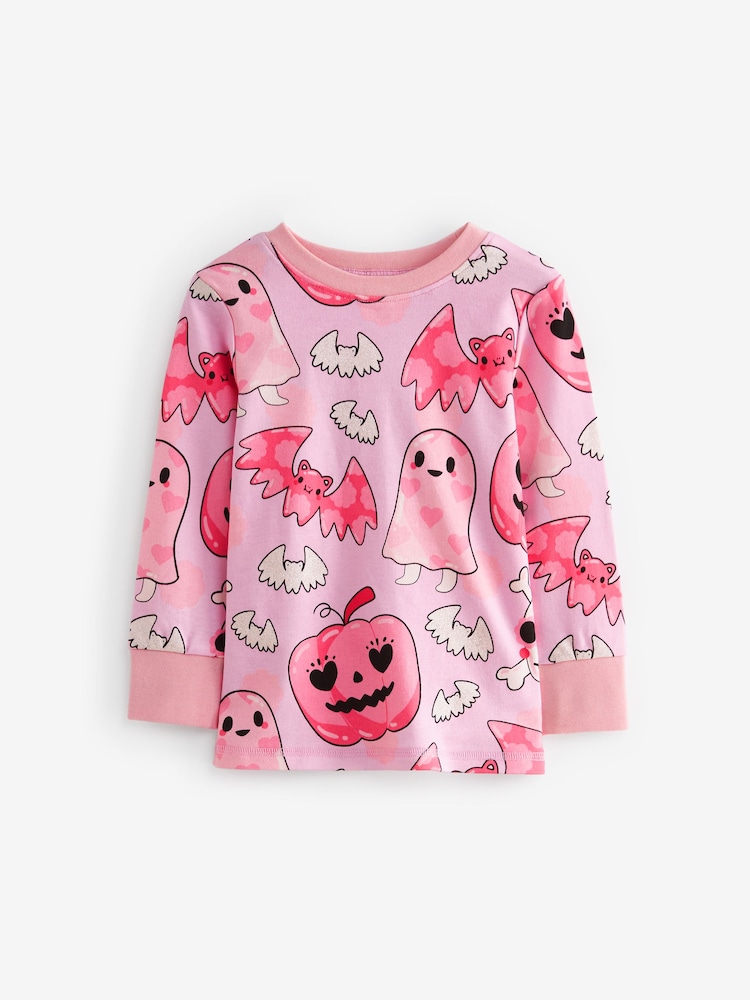Pink Ghost Halloween Snuggle Pyjamas (9mths-12yrs) - Image 5 of 5