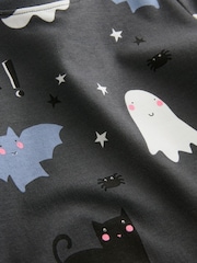 Grey Matching Family Halloween 100% Cotton Glow in the Dark Snuggle Pyjamas (9mths-12yrs) - Image 8 of 9