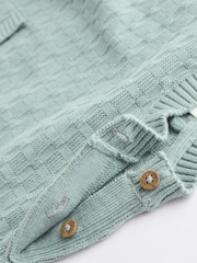 Mineral Blue Baby Textured Knit 100% Cotton Top and Leggings Set (0mths-3yrs) - Image 15 of 15
