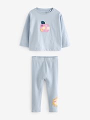 Lila/Gelb/Blau mit Charakteren - Pyjama-Leggings aus 100 % Baumwolle im 3er-Pack (9M.–10J.) - Bild 10 von 15