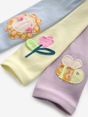 Lila/Gelb/Blau mit Charakteren - Pyjama-Leggings aus 100 % Baumwolle im 3er-Pack (9M.–10J.) - Bild 14 von 15