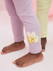 Lila/Gelb/Blau mit Charakteren - Pyjama-Leggings aus 100 % Baumwolle im 3er-Pack (9M.–10J.) - Bild 6 von 15