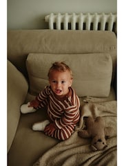 Brown Stripe Baby Knitted Rib Top and Leggings Set (0mths-2yrs) - Image 12 of 12