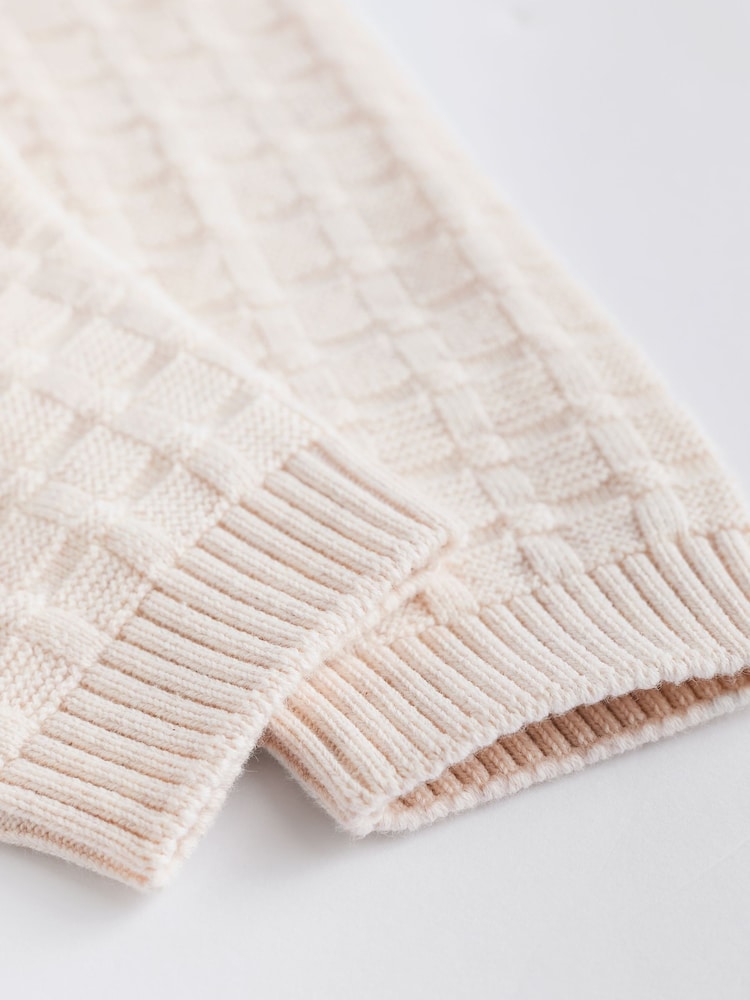 Neutrale Farbe - Baby-Set aus Oberteil und Leggings aus strukturiertem Strick, 100 % Baumwolle (0 Monate - 3 Jahre) - Bild 12 von 12 Neutrale Farbe - Baby-Set aus Oberteil und Leggings aus strukturiertem Strick, 100 % Baumwolle (0 Monate - 3 Jahre) - Bild 12 von 12