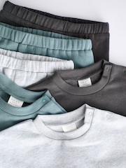 Grey/Blue Baby Sweatshirt and Joggers Set 6 Pack - Image 12 of 15