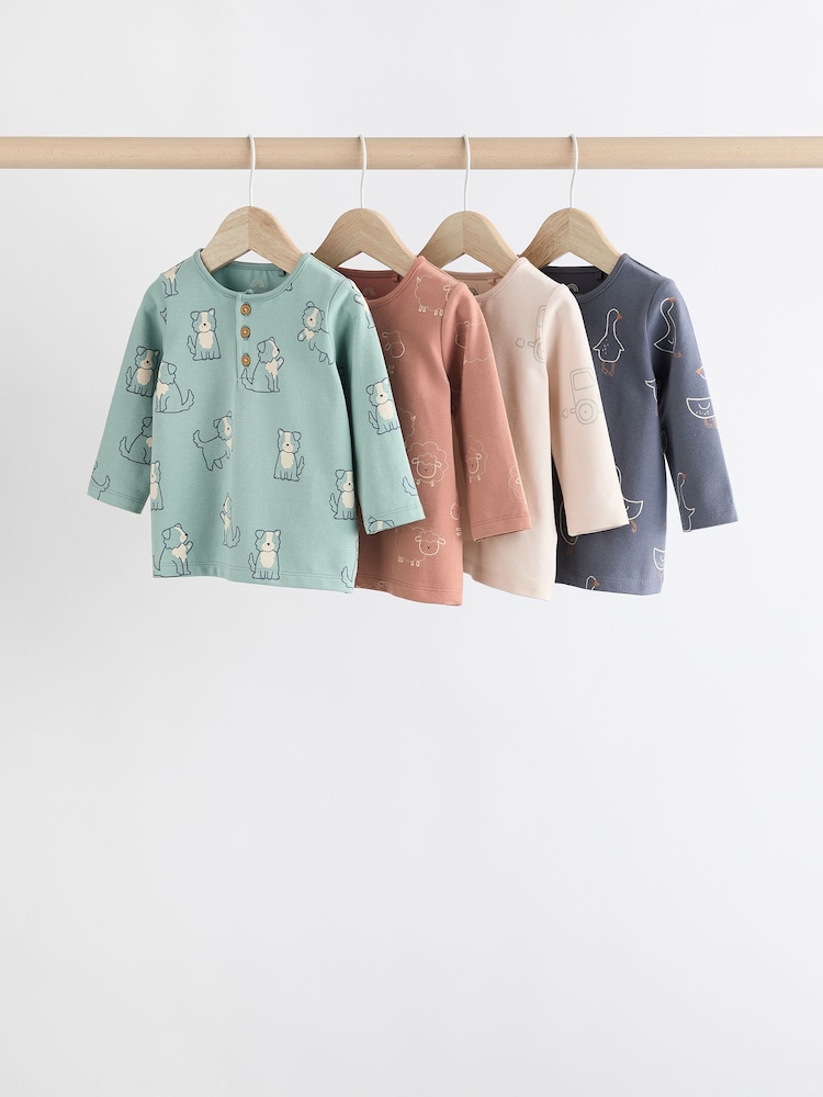 Mineral-Farm - Baby Langärmelige Shirts, 4er-Pack - Bild 1 von 12