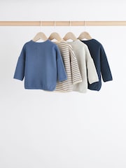 Gestreift, Blau - Baby Langärmelige Shirts im 3er-Pack - Bild 2 von 6
