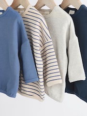 Gestreift, Blau - Baby Langärmelige Shirts im 3er-Pack - Bild 3 von 6
