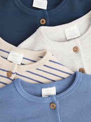 Gestreift, Blau - Baby Langärmelige Shirts im 3er-Pack - Bild 4 von 6