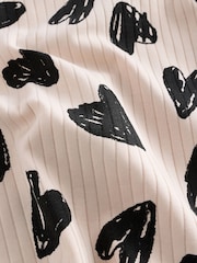 Charocal/siva/Cream srce; srčast - rožast vzorec mehek in prijeten na dotik Pyjamas 3 Pack (9mths-12yrs) - Slika 11 iz 12