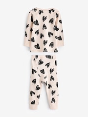 Charocal/siva/Cream srce; srčast - rožast vzorec mehek in prijeten na dotik Pyjamas 3 Pack (9mths-12yrs) - Slika 9 iz 12