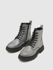 Bottes noires à lacets Schuh Caring - Image 3 of 4