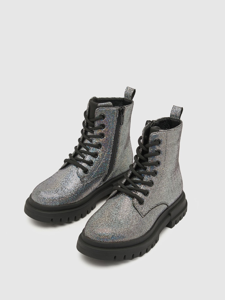 Bottes noires à lacets Schuh Caring - Image 3 of 4