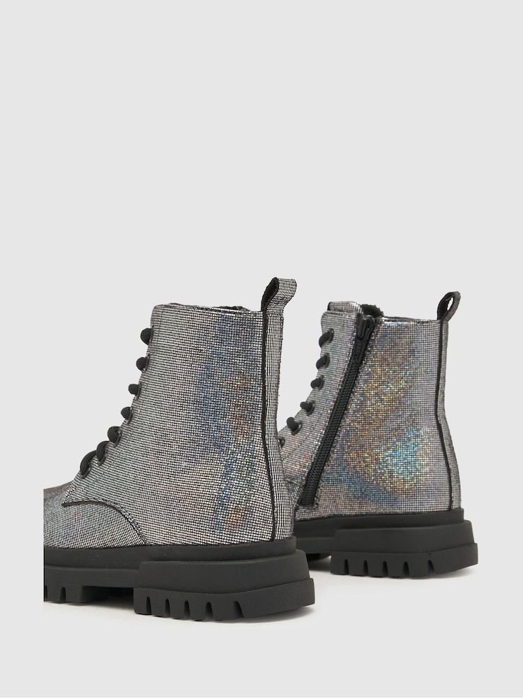 Bottes noires à lacets Schuh Caring - Image 4 of 4