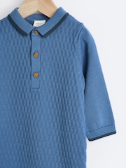 Blue Baby Knitted Romper (0mths-2yrs) - Image 3 of 6