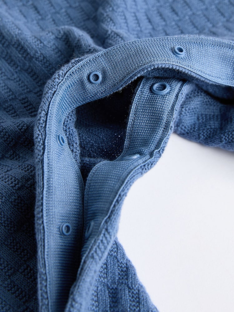 Blue Baby Knitted Romper (0mths-2yrs) - Image 5 of 6
