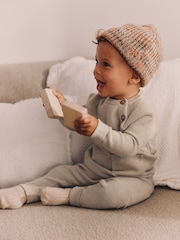 Neutral Knitted Top and Leggings Baby Set (0mths-2yrs) - Image 2 of 14