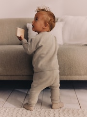 Neutral Knitted Top and Leggings Baby Set (0mths-2yrs) - Image 3 of 14