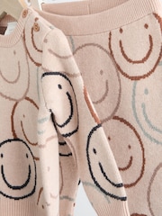 Neutral Print Baby Knitted Top and Leggings Set (0mths-2yrs) - Image 7 of 11