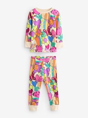 Pink/Blue Character Printed Snuggle Pyjamas 3 Pack (9mths-12yrs) - Image 7 of 9