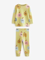 Green/Blue Pumpkin 100% Cotton Printed Snuggle Pyjamas 3 Pack (9mths-10yrs) - Image 8 of 10