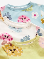 Green/Blue Pumpkin 100% Cotton Printed Snuggle Pyjamas 3 Pack (9mths-10yrs) - Image 9 of 10